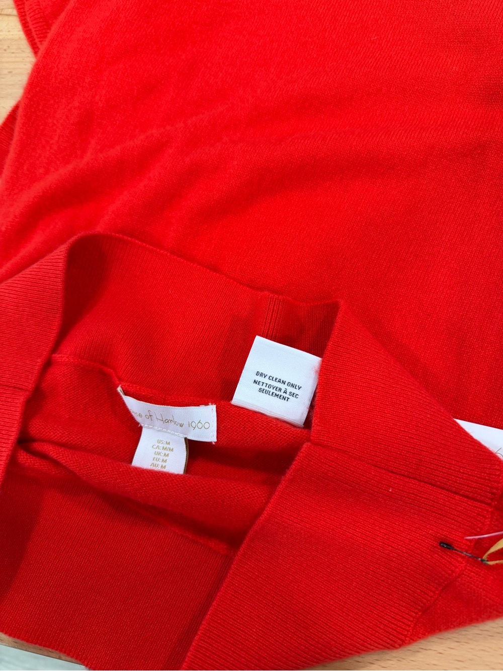 House of Harlow 1960 100% Cashmere Skirt Red NwT Size Medium - Picture 4 of 5